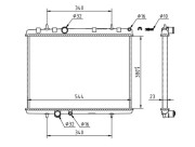 637 220 Chladič, chlazení motoru HART