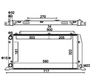 600 120 Chladič, chlazení motoru HART
