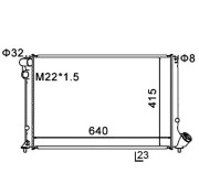 600 942 Chladič, chlazení motoru HART