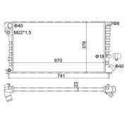601 388 Chladič, chlazení motoru HART