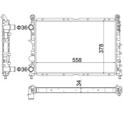 603 457 Chladič, chlazení motoru HART