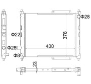 603 602 Chladič, chlazení motoru HART