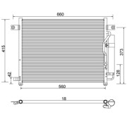 605 714 Kondenzátor, klimatizace HART