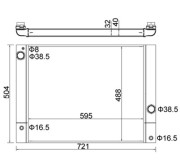 612 313 Chladič, chlazení motoru HART