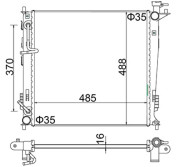 622 268 Chladič, chlazení motoru HART