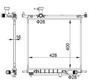 622 281 Chladič, chlazení motoru HART