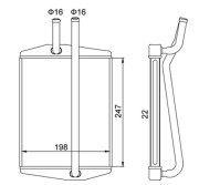 624 729 HART výmenník tepla vnútorného kúrenia 624 729 HART