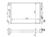 600 206 Chladič, chlazení motoru HART