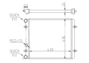 602 016 Chladič, chlazení motoru HART