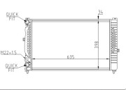 603 871 Chladič, chlazení motoru HART