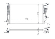 611 192 Chladič, chlazení motoru HART
