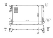 643 024 Chladič, chlazení motoru HART