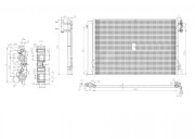 608 679 Kondenzátor, klimatizace HART