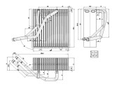 642 488 Výparník, klimatizace HART