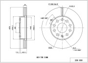 258 008 Brzdový kotouč HART