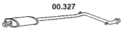 00.327 NOVAK stredný tlmič výfuku 00.327 NOVAK