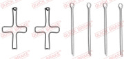 109-1099 Sada příslušenství, obložení kotoučové brzdy QUICK BRAKE