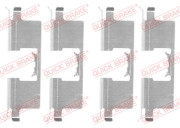 109-1745 Sada příslušenství, obložení kotoučové brzdy QUICK BRAKE