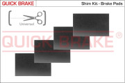 W1299 Protihluková folie, brzdové oblożení (posunovací deska) QUICK BRAKE