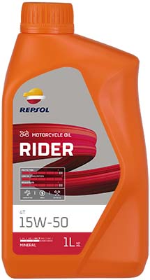 RPP2130RHC Motorový olej RIDER 4T 15W-50 REPSOL