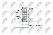 NPW-CH-006 Kloub, podélný hřídel NTY