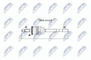 NPW-CH-019 NTY hnací hriadeľ NPW-CH-019 NTY