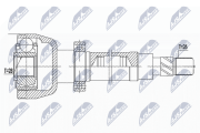 NPW-FR-081 Sada kloubů, hnací hřídel NTY