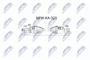 NPW-KA-323 NTY hnací hriadeľ NPW-KA-323 NTY