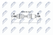 NPW-RE-021 NTY hnací hriadeľ NPW-RE-021 NTY
