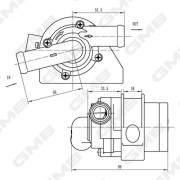GEW-VW018 GMB prídavné vodné čerpadlo (okruh chladiacej vody) GEW-VW018 GMB