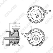 GTB1060 Napínací kladka, ozubený řemen GMB
