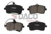 322803 DACO Germany sada brzdových platničiek kotúčovej brzdy 322803 DACO Germany