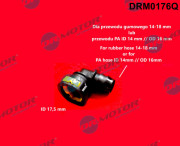 DRM0176Q Hadicová spojka, palivová hadice Dr.Motor Automotive