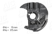 56984 Ochranný plech proti rozstřikování, brzdový kotouč Original AIC Quality AIC