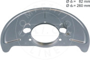 57603 Ochranný plech proti rozstřikování, brzdový kotouč Original AIC Quality AIC