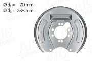 58830 Ochranný plech proti rozstřikování, brzdový kotouč Original AIC Quality AIC
