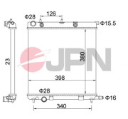 60C9013-JPN Chladič, chlazení motoru JPN