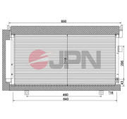 60C9132-JPN Kondenzátor, klimatizace JPN