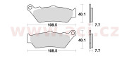 780SM1 brzdové doštičky, Braking (semi-metalická zmes SM1) 2 ks v balení 780SM1 BRAKING