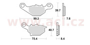 785SM1 brzdové doštičky, Braking (semi-metalická zmes SM1) 2 ks v balení 785SM1 BRAKING