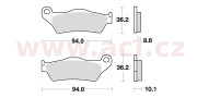 794SM1 brzdové doštičky, Braking (semi-metalická zmes SM1) 2 ks v balení 794SM1 BRAKING