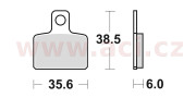 832SM1 brzdové doštičky, Braking (semi-metalická zmes SM1) 2 ks v balení 832SM1 BRAKING