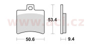 840SM1 brzdové doštičky, Braking (semi-metalická zmes SM1) 2 ks v balení 840SM1 BRAKING