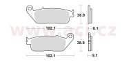 716CM55 brzdové doštičky, Braking (sinterová zmes CM55) 2 ks v balení 716CM55 BRAKING