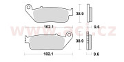 720CM55 brzdové doštičky, Braking (sinterová zmes CM55) 2 ks v balení 720CM55 BRAKING