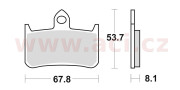 756CM55 brzdové doštičky, Braking (sinterová zmes CM55) 2 ks v balení 756CM55 BRAKING