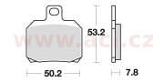 828CM56 brzdové doštičky, Braking (sinterová zmes CM56) 2 ks v balení 828CM56 BRAKING