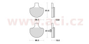 732CM77 brzdové doštičky, Braking (sinterová zmes CM77) 2 ks v balení 732CM77 BRAKING