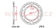JTR5.40 oceľová rozeta pre sekundárne reťaze typu 520, JT (40 zubov) JTR5.40 JT