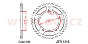 JTR1316.39 oceľová rozeta pre sekundárne reťaze typu 520, JT (39 zubov) JTR1316.39 JT